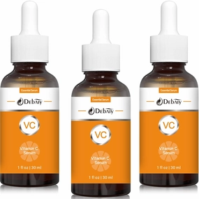 DEBAIYIYA DEBAIY 3 Pack Vitamin C Serum for Face Restores Skin Tone Promotes Epidermal Barrier Repair -(1fl.oz|30ml)