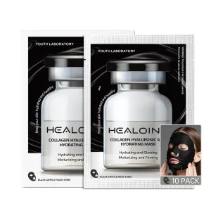 Deep Collagen Face Mask with Hyaluronic Acid, Overnight 500ppm High Concentration Hydrolyzed Collagen Mask, Firming Korean Face Mask for Women 30g*10ea