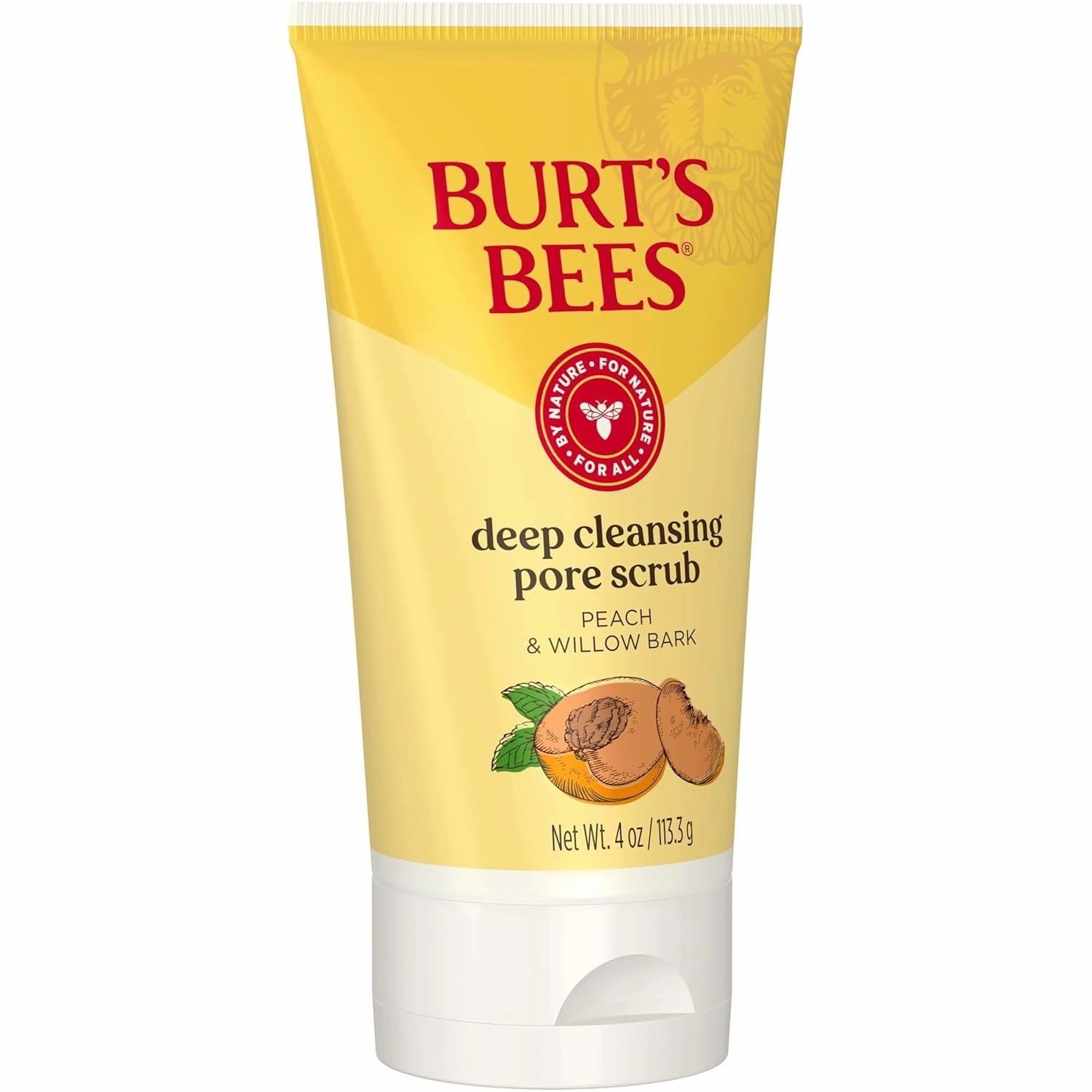 Deep Cleansing Pore Scrub with Peach and Willow Bark, 4 Ounces