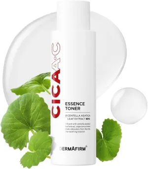 DERMAFIRM CICA AC Essence Toner 5.07 fl oz – Exfoliating with AHA BHA & Salicylic Acid, Centella Asiatica Soothing Toner for Sensitive, Oily & Dry Skin – K-Beauty Facial Toner for Acne Care