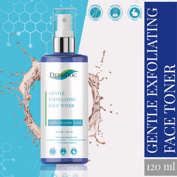 DermDoc Gentle Exfoliating Toner with Glycolic Acid (120 ml)