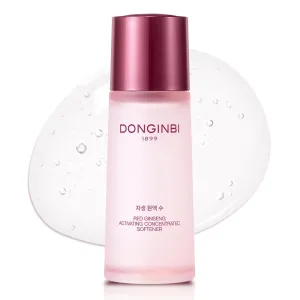 Donginbi Red Ginseng Activating Concentrated Softner - Vegan Firming & Skin Barrier Repair Toner for Face, Korean Ginseng Skin Care Gifts for Women, 2.36 floz