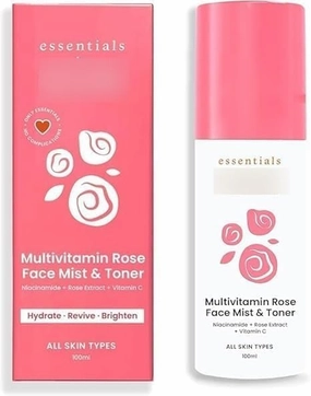e Mist & Toner with Niacinamide, Rose Extract, Vitamin C, Brightens and Hydrates Skin, Lightweight for All Skin Types- 100 ml