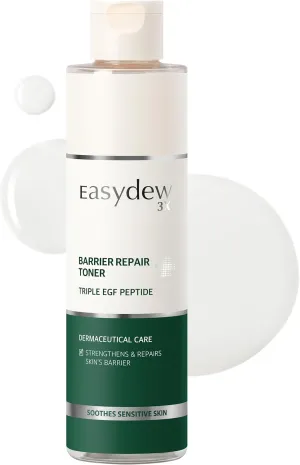 EASYDEW Barrier Repair Toner - Skin Repair Booster Face Toner with PHA - Lightweight Daily Toner for Smooth, Moisturized Skin - Ideal for Dry and Irritated Skin, 6.76 fl.oz., Transparent