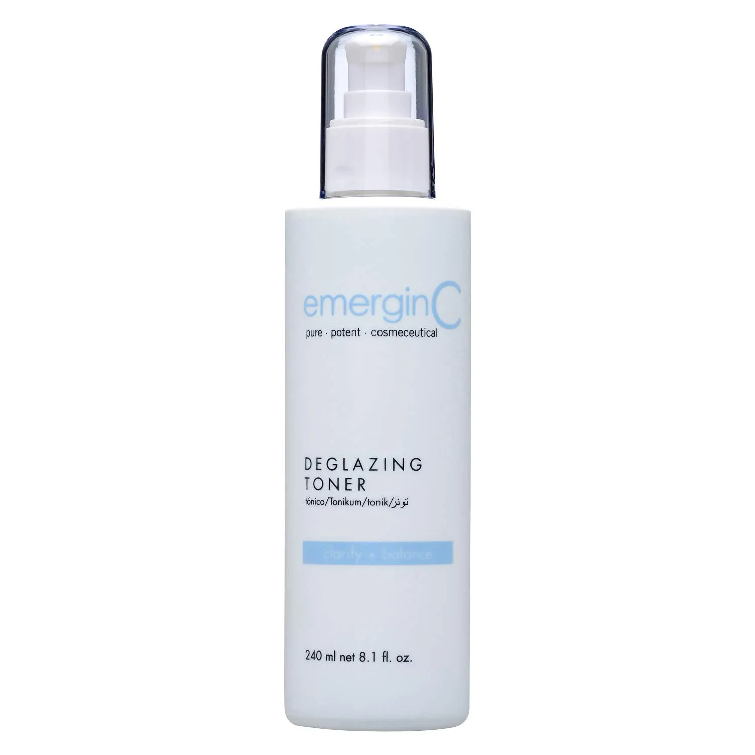 emerginC Deglazing Toner - Facial Toner with Eucalyptus   Peppermint for Oily, Combination   Blemish Prone Skin (8.1 oz, 240 ml)