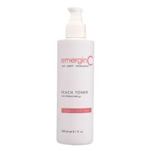emerginC Peach Toner - Facial Toner with Vitamin C   Witch Hazel to Refresh   Soothe Skin (8.1 oz, 240 ml)