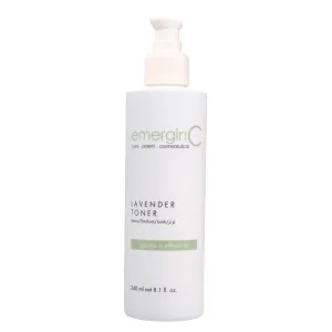 emerginC Soothing Lavender Toner - Gentle   Soothing Toner with Chamomile   Magnolia for Sensitive Skin   Minor Visible Redness (8.1 oz, 240 ml)