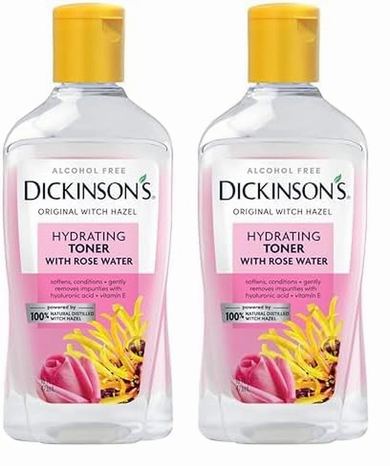 Enhanced Witch Hazel Hydrating Toner with Rosewater, Alcohol Free, 98% Natural Formula, 16 Fl Oz (Pack of 1)