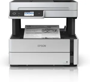 Epson EcoTank ET-M3170 Wireless Monochrome All-in-One Supertank Printer with ADF, Fax and Ethernet PLUS 2 Years of Unlimited Ink*, White
