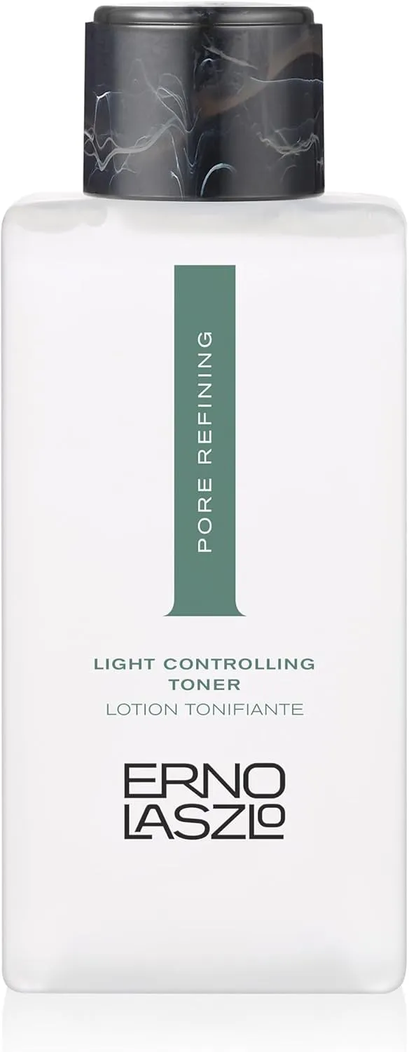 Erno Laszlo Light Controlling Hydrating Toner for Face, Exfoliating, Moisturizing & Mattifying Skin Care, Cosmetic Grade Astringent Reduces Shine, Toner for Oily Skin, 6.8 Fl Oz