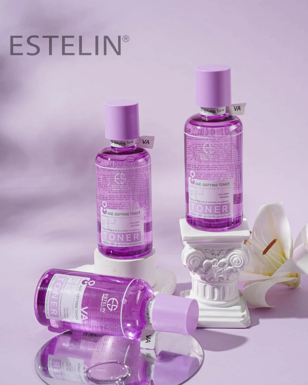 ESTELIN VA Age Defying Toner Collagen Peptides 400ml