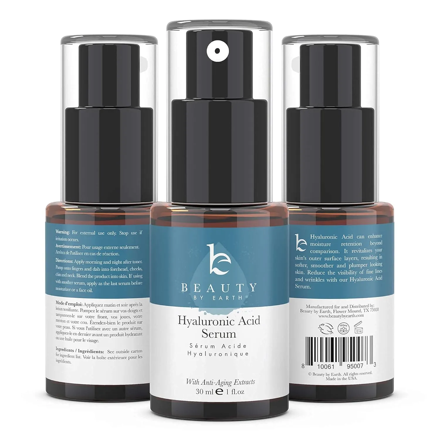 Face Serum - Hyaluronic Acid Serum for Face Anti Aging Serum with Hyaluronic Acid & Aloe Vera Hydrating Serum, Anti Wrinkle Serum for Face (2 Fl Oz)