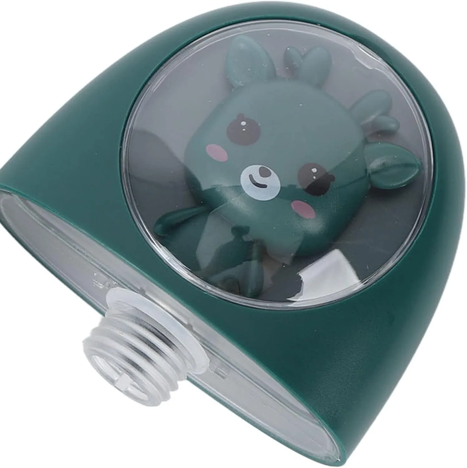 Face Steamer, 35ml Facial Steamer Cute Animal Portable Face Steamer Face Humidifier USB Rechargeable Mist Sprayer for Skin Care (Green)