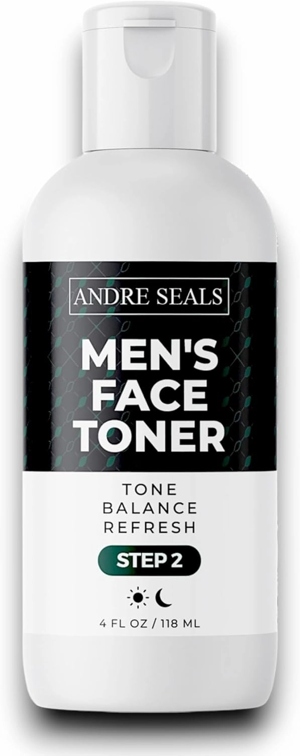 Face Toner for Men | Organic Witch Hazel, Hyaluronic Acid & Green Tea | Pore Minimizer, Hydration, Astringent, Face Tightener, Hydrating Toner, Oil Control, | Facial Toner & Men Skin Care