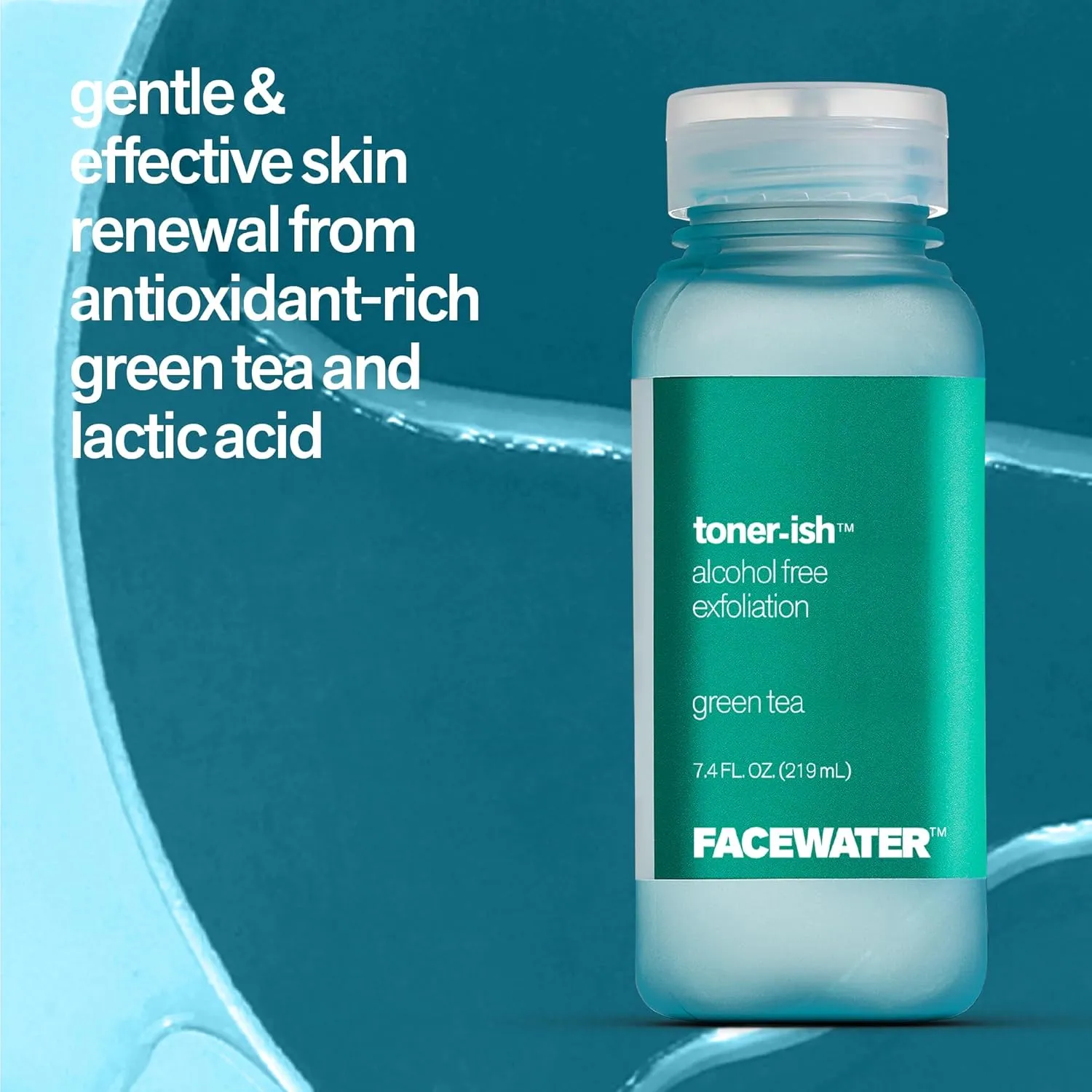 Facewater Toner-ish Exfoliation Green Tea Exfoliating Alcohol Free Toner