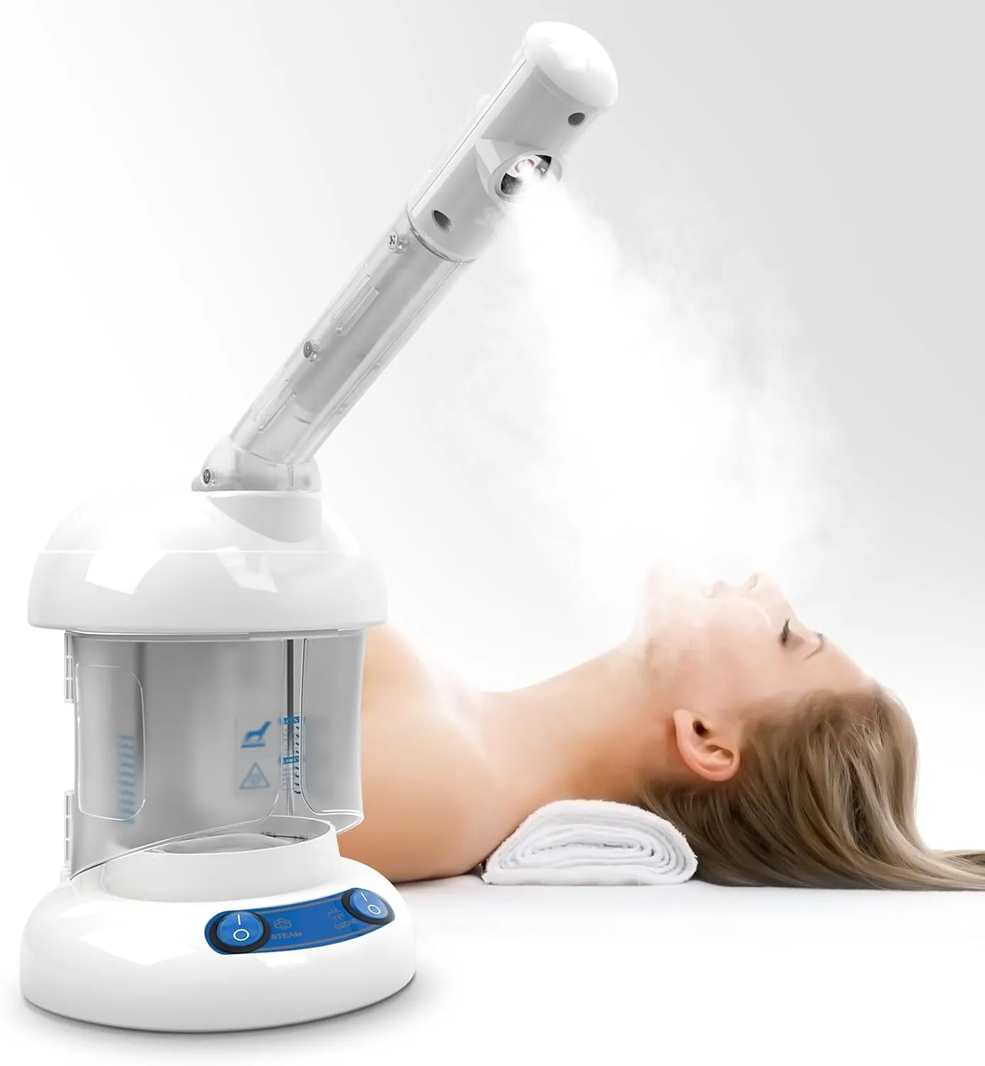 Facial Steamer - DEER BEAUTY Nano Ionic Face Steamer- Portable Facial Steamer for Personal Care at Home or Salon