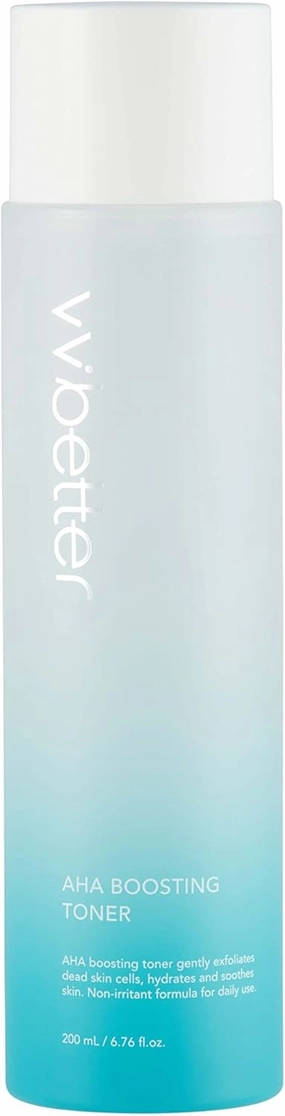 Facial AHA BHA Toner, Mild Exfoliation, Hydration and Soothing, Korean Toner, Smooth Skin, Alcohol-Free - 6.76 Fl.Ounce
