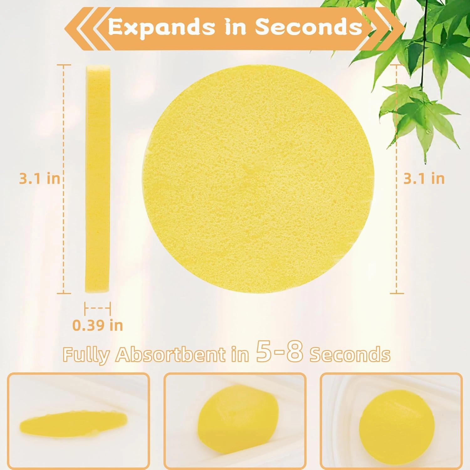 Facial Sponges – 240 Count – Efforest Compressed Face Sponge for Face Wash Cleansing, Sponges Pads Exfoliating Mask, Makeup Removal