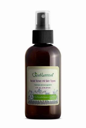 Facial Toner All Skin Types | Botanical Toner | A Blend with Natural Ingredients | The Best Toner for All Skin Types | Made with Herbal Extracts | Just Nutritive | 4 fl oz
