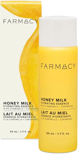 Farmacy Hydrating Essence - Hydrating Honey Milk Toner   Facial Essence to Soothe, Moisturize and Strengthen Skin Barrier - Preps Complexion for Skincare Products or Makeup Application (50ml)