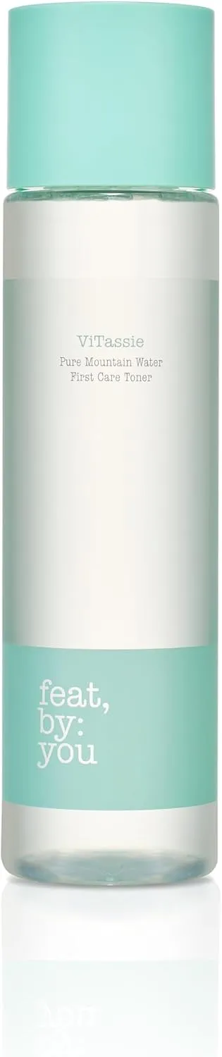 Feat By You ViTassie Pure Mountain Water First Care Toner, Vitamin C, Hyaluronic Acid, Hydrating Toner, Pore Minimiser - 160 ml