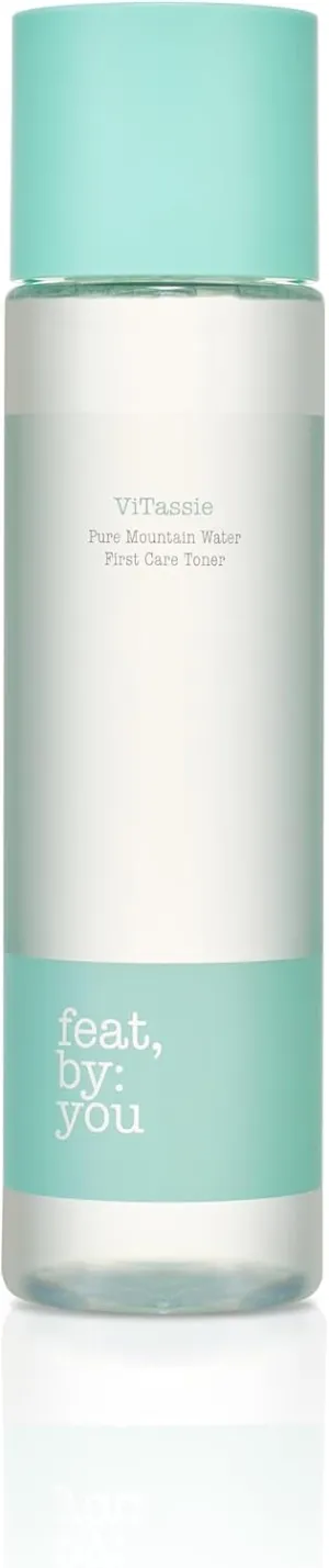 Feat By You ViTassie Pure Mountain Water First Care Toner, Vitamin C, Hyaluronic Acid, Hydrating Toner, Pore Minimiser - 160 ml