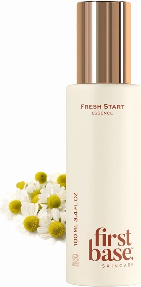 FIRSTBASE SKINCARE Fresh Start Essence | 2-in-1 Hydrating Natural Aloe Essence Toner for Face | Balances Skin pH |Prevents Aging Signs|ECOCERT (100ml)