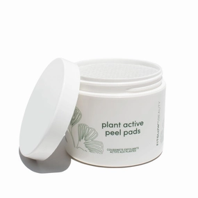 Fitglow Beauty | Plant Active Peel Pads | Mandelic, Salicylic & Citric Acid, Natural & Vegan Face Exfoliating, Skin Resurfacing Facial, Blackhead Remover & Toner Skin Care Wipes | 50 Pads