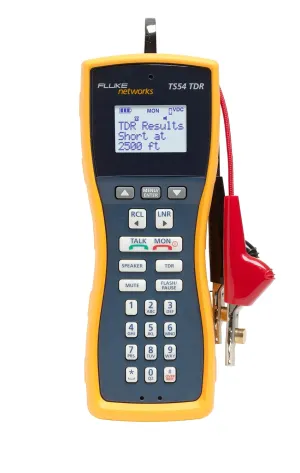 Fluke Networks TS54-A-09-TDR TS54 Pro LCD Butt-In TDR Telephone Test Set with ABN/PP