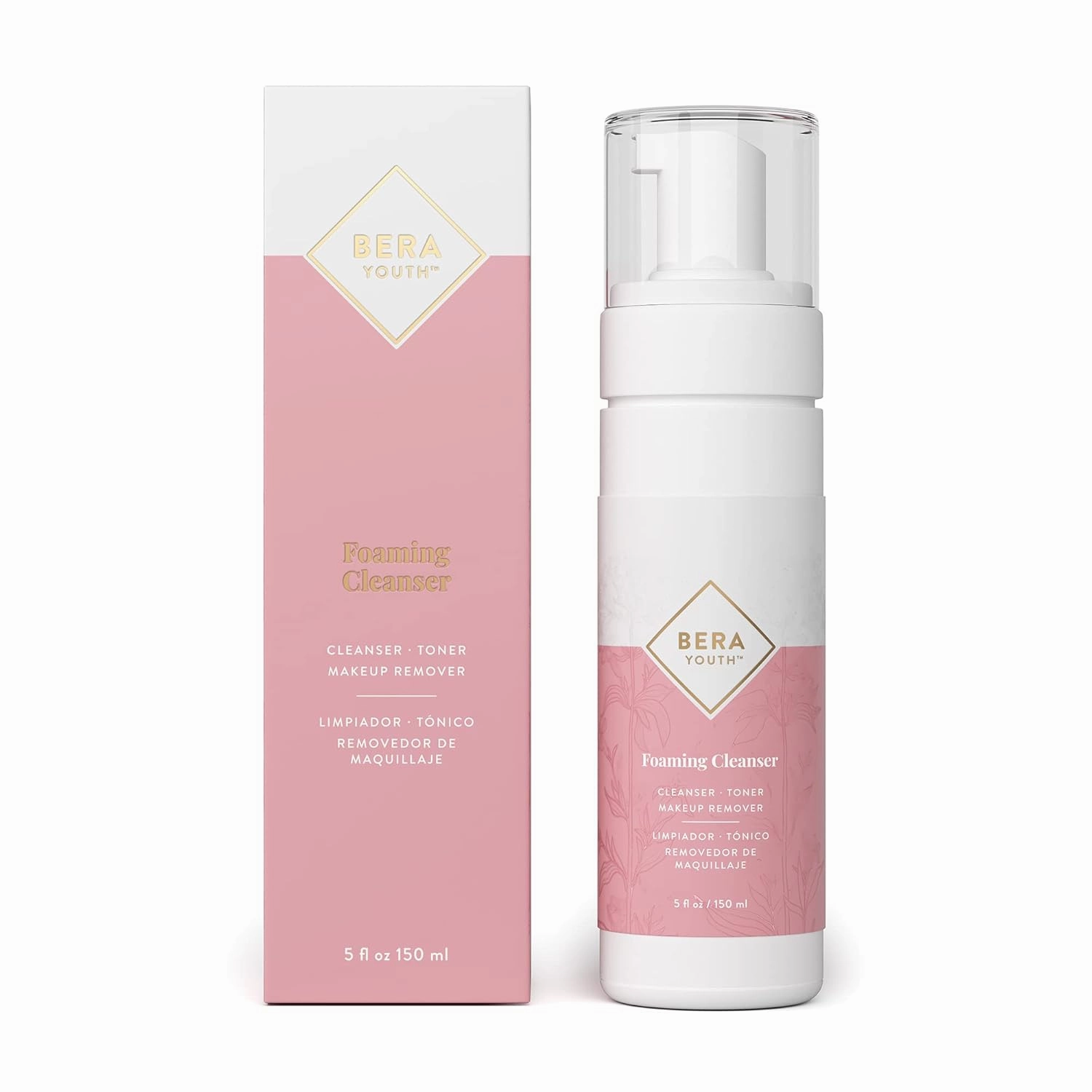 Foaming Facial Cleanser, Makeup Remover, Deep Cleanser, Skin Toner, Botanical Blend, 100% Natural Ingredients, Cruelty Free, by L’Eudine
