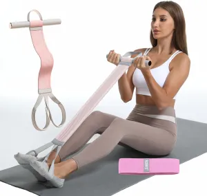 Foot Pedals, sit up Ropes, Knitted Fitness Equipment, Used for Abdominal/Waist/arm/Leg Stretching and Weight Loss Training
