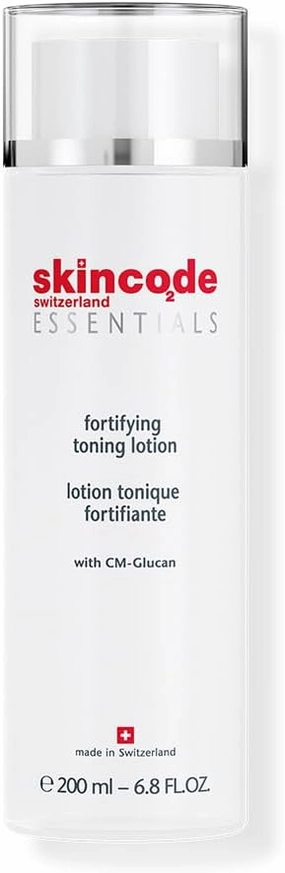 Fortifying Toning Lotion | Skin Care Toner for Face & Body | CM-Glucan, Hyaluronic Acid & Lactic Acid | Face Lotion for Women & Sensitive Skin | Vegan & Fragrance-Free | Switzerland, 200ml