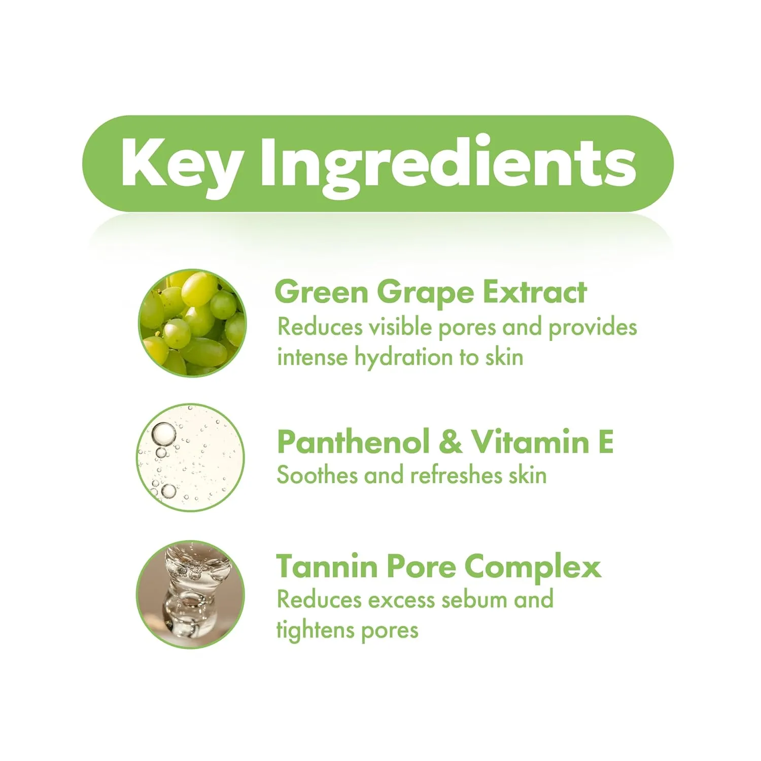 FRUDIA Green Grape Pore Control Face Toner (6.59 fl oz), Pore Minimizing Korean Toner with 89% Green Grape Extract, Tannin Pore Complex & Anti Sebum P for Sensitive Skin, Alcohol-Free