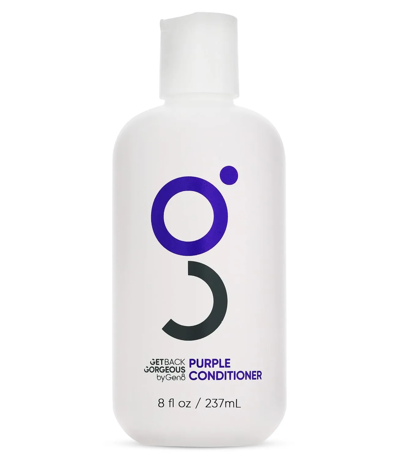 GBG Purple Conditioner for Blonde Hair - Hair Toner for Bleached, Grey & Blonde, Conditions & Neutralizes Brassy Hair in 3 Minutes - Hair Mask for Soft, Shiny & Silky Hair for Women & Men, 8 Oz