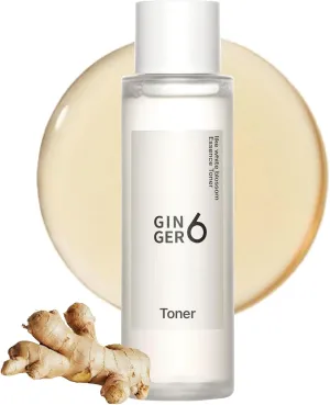 Ginger6 Essence Toner for Face, 5.07fl. oz. - Anti-Aging, Deep Hydration, Facial Firmness, with 86% Ginger Water, Niacinamide and Peptides