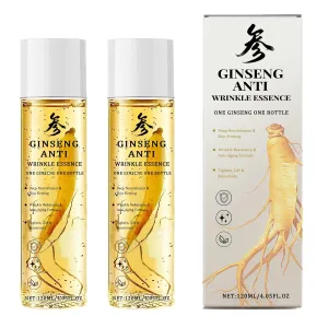 Ginseng Essence Anti Wrinkle Essence, Ginseng Anti-Wrinkle Original Serum Oil, Anti-Aging Hydrating Essence Wate, Ginseng Toner for Firming & Smoothing Skin (1)