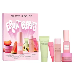 Glow Recipe Fruit Babies Skincare Kit - Gift Set with Ceramide Facial Cleanser   BHA Toner   Vitamin C Eye Cream   Hyaluronic Acid Cream   Niacinamide Dew Drops (5 Count)