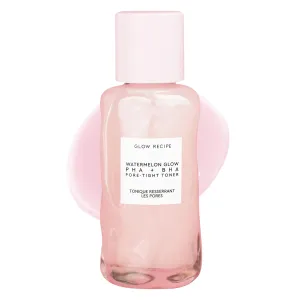Glow Recipe PHA   BHA Face Toner - Korean Skin Care Pore Minimizer & Gentle Facial Exfoliator for Tightening, Hydrating & Exfoliating - Glycerin, Watermelon & Cactus Water (40ml)