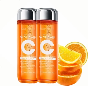 Glowy Skin Collagen HyaluronicAcid Niacinamide, 5X Vitamin C Toner, Vitamin C Face Toner Moisturizing Facial Essence (2)