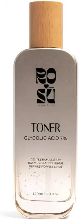 Glycolic Acid 7% Toner - 120 ml Exfoliating Serum for Exfoliating, Pore Minimizing, pH Balancing, Alcohol-Free Formula for All Skin Types, Refreshing Facial Toner for Hydration