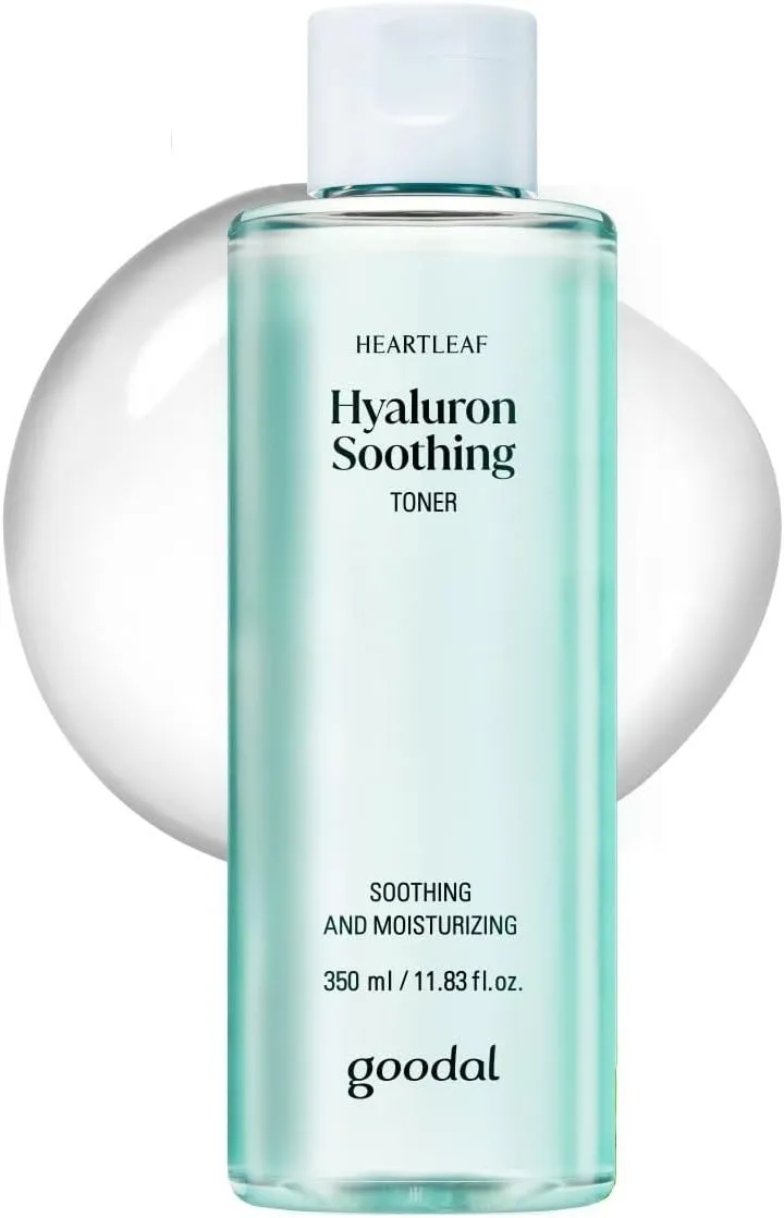GOODAL Heartleaf Hyaluron Soothing Toner - Trouble Care, Korean Skin Care, Soothing, Moisturizing, Hydrating, Calming Skin, Instant Cooling, Hyaluronic Acid,Ceramide (11.83 fl.oz.)
