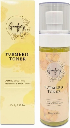 GOODY 2'S Turmeric Toner, Soothing & Hydrating Natural Skincare Toner for Dry & Oily Skin, Balances & Refreshes, 3.38 fl oz