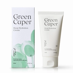 Green Caper Deep Hydration Cream (80ml / 2.70 Fl oz) Calming, Soothing, Panthenol, Hydrating for Sensitive and Dry Skin, Face Moisturizer, NDP