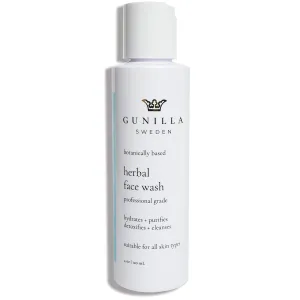 GUNILLA Herbal Face Wash - Very Gentle Daily Cream Cleanser for Dry, Normal, Sensitive Skin. Removes Dirt, Oil & Impurities. Plant-Based. Vegan. Natural. Concentrated 4.0 oz