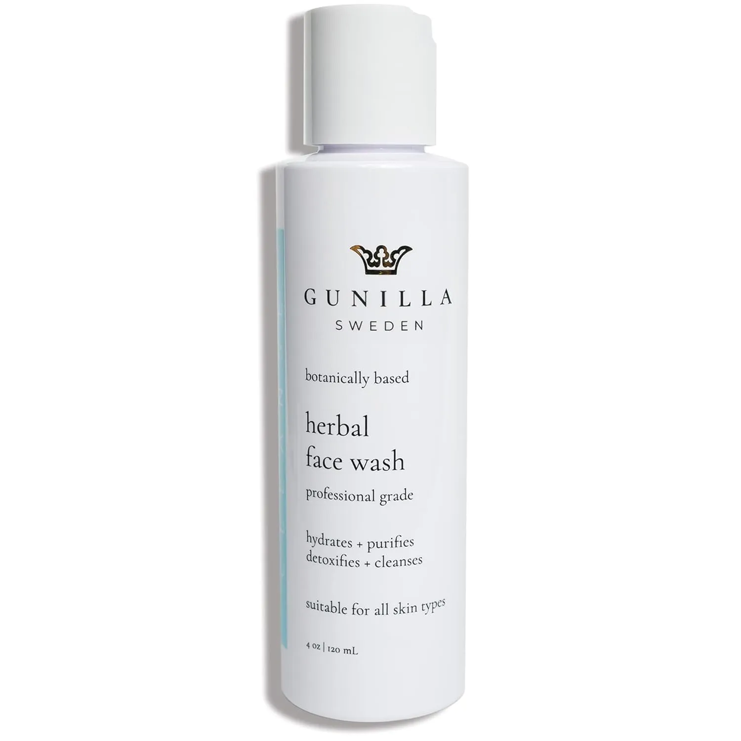 GUNILLA Herbal Face Wash - Very Gentle Daily Cream Cleanser for Dry, Normal, Sensitive Skin. Removes Dirt, Oil & Impurities. Plant-Based. Vegan. Natural. Concentrated 4.0 oz