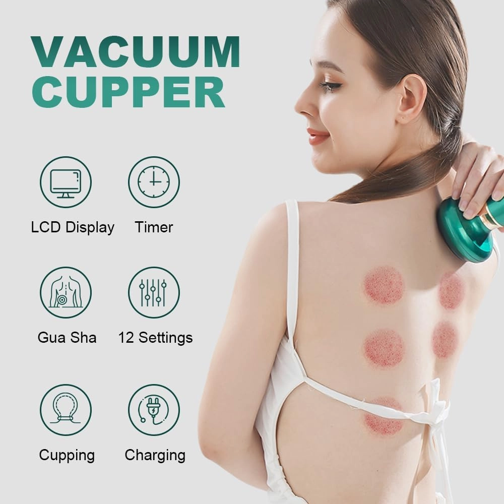 Handheld Cellulite Massager,Cordless Vibrating Massager Body Shaping Machine for Arms,Rechargeable & Cordless varially Anti Cellulites (green)