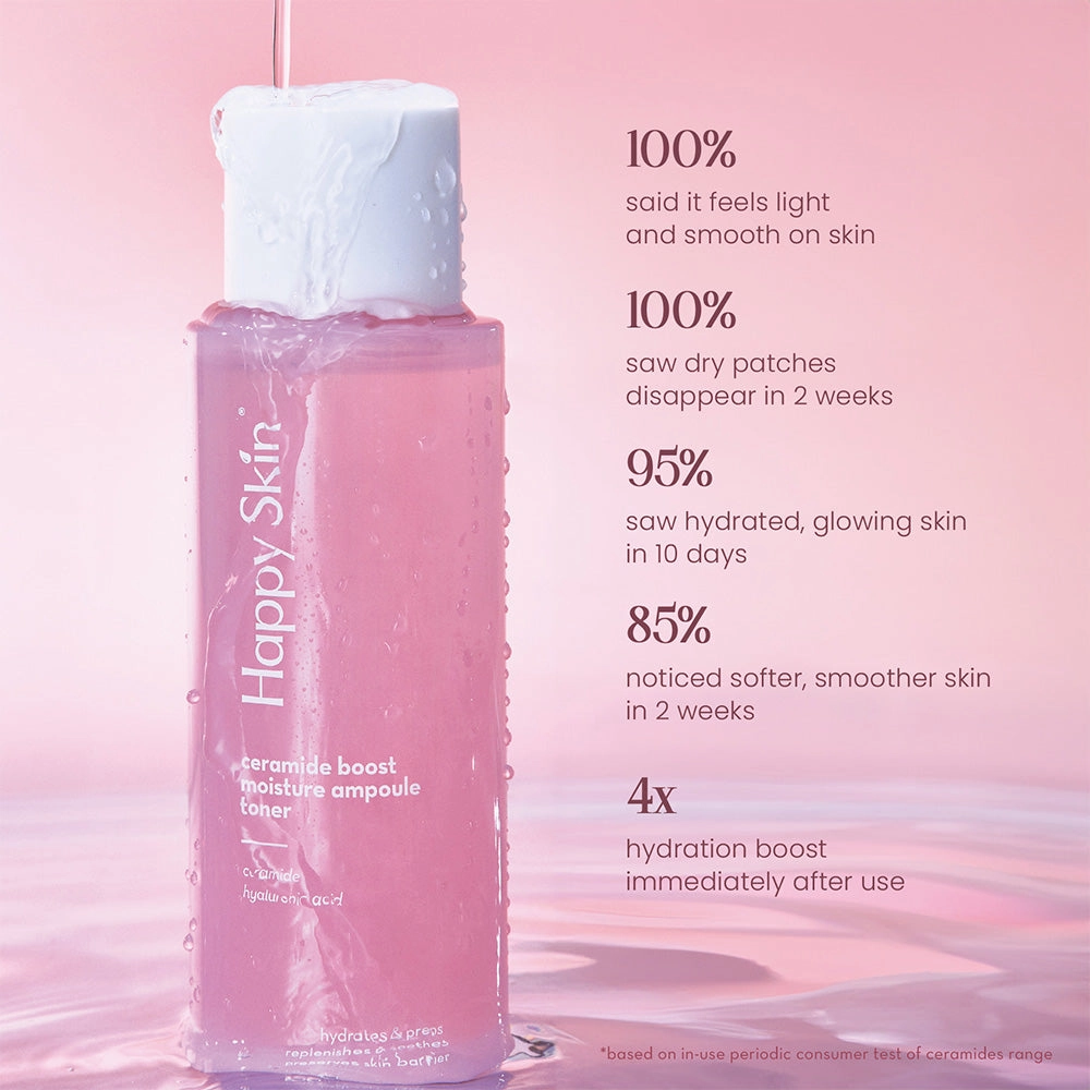 Happy Skin Ceramide Boost Moisture Ampoule Toner