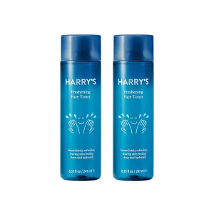 Harry's Freshening Hydrating Toner for Face, Skin Care Toner for Refreshed, Clean, Hydrated Skin, 8.35 Fl Oz, 2 Pack