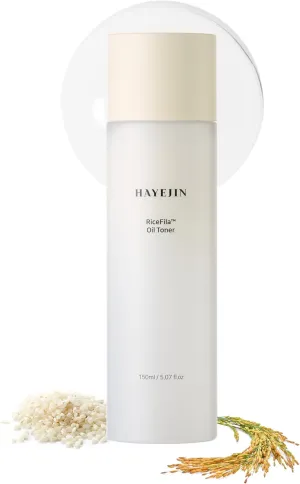 HAYEJIN RiceFila Oil Rice Toner K Beauty Products | Hydrating Facial Toner for Sensitive Skin | Facial Oil Skin Rice Toner for Face Korean (5.07 Fl. Oz)