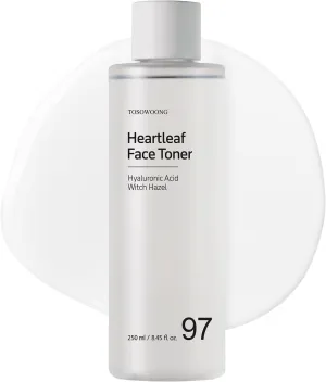 Heartleaf Face Toner with 970,200ppm Heartleaf Water, Centella, Hyaluronic Acid, Witch Hazel, Trouble Care, Acne-Prone, Calming, Hydrating, Purifying, Korean Skin Care, 250ml, 8.45 fl.oz.
